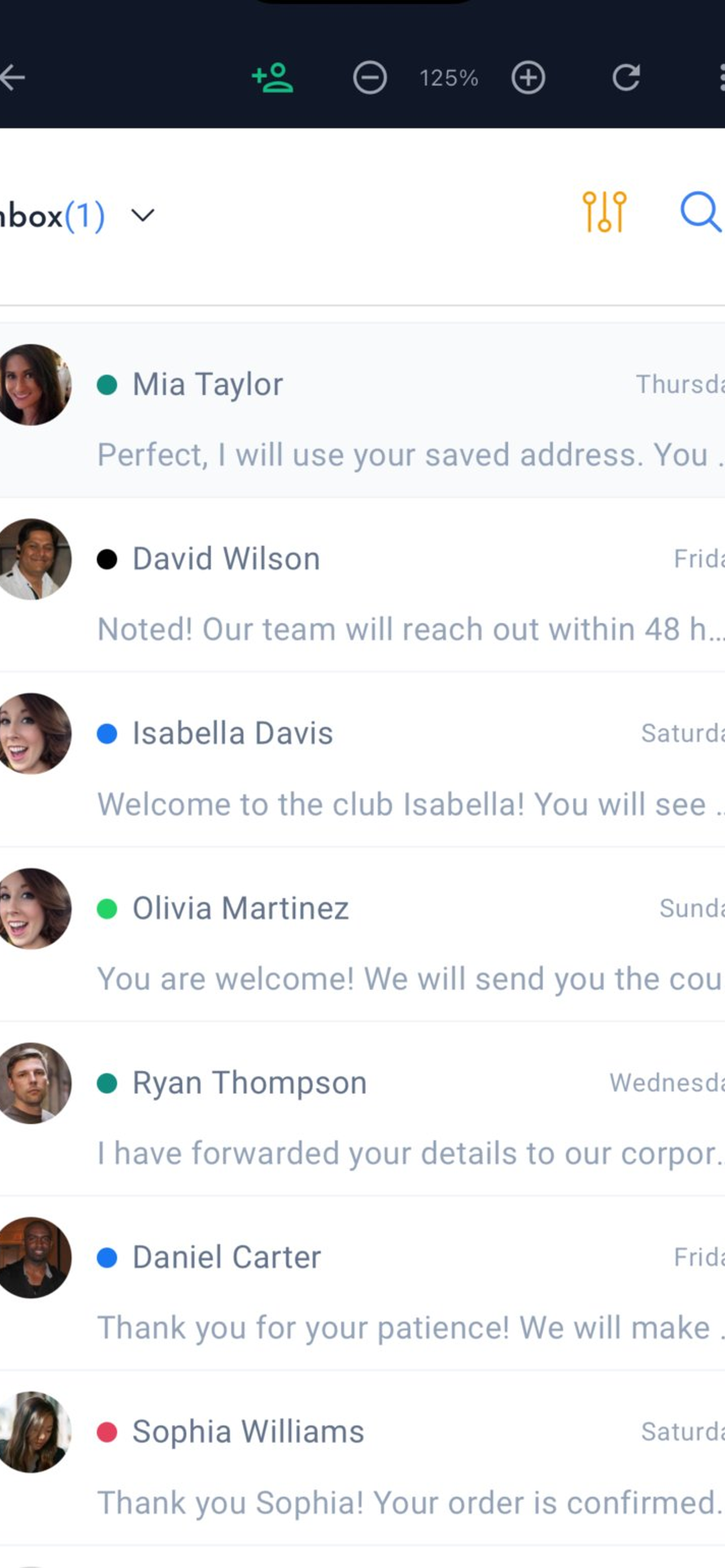 Thikaa Mobile App - Unified Inbox for All Channels