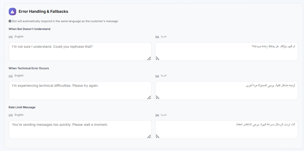 Error Handling & Fallbacks