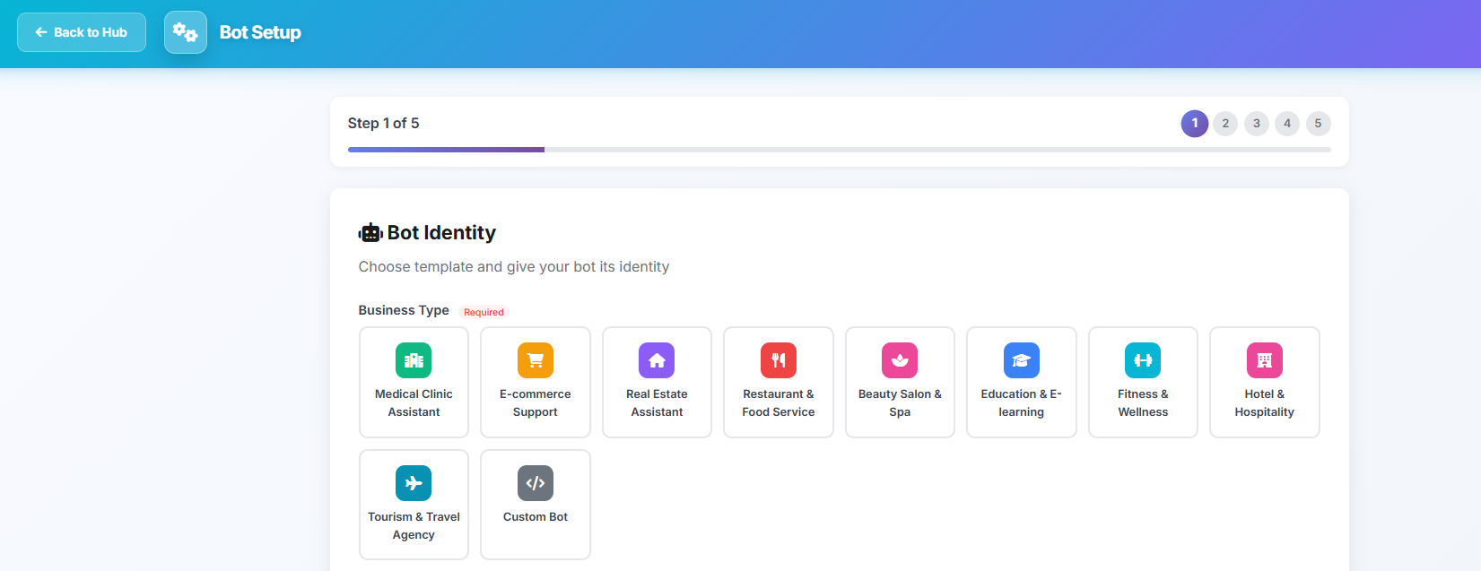 Choose Business Type